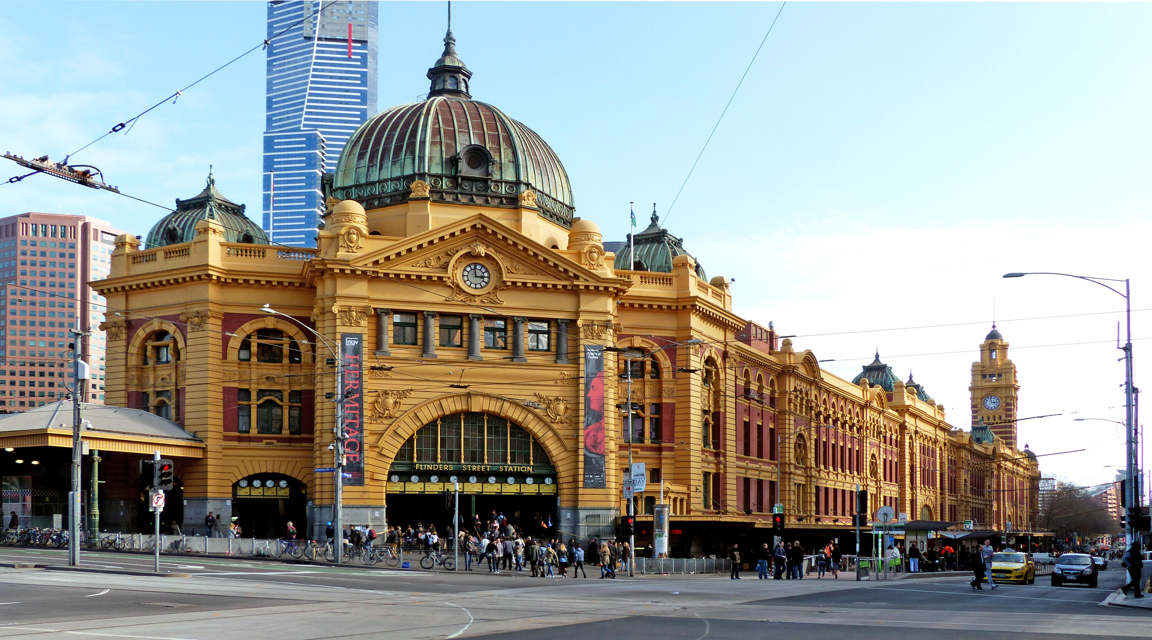 Flinders Street Station, Melbourne — arriving in Victoria