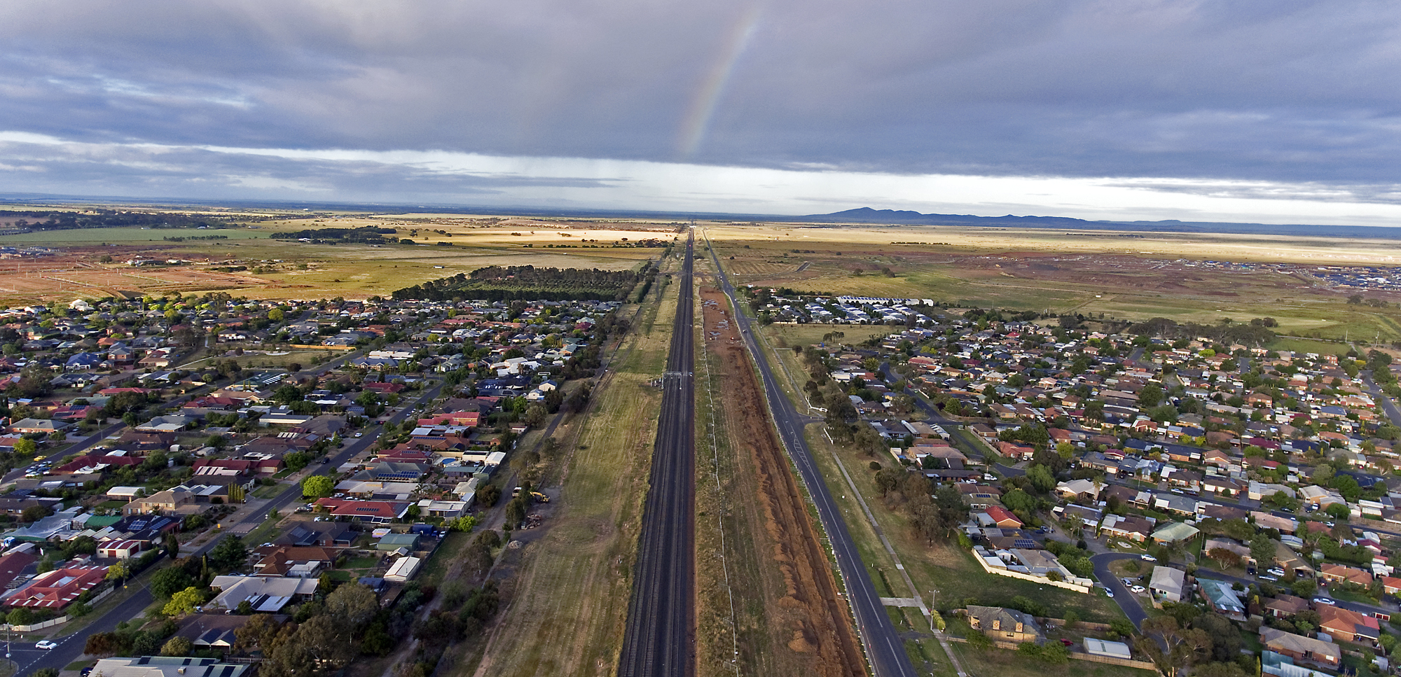 Aerial view near Truganina — buyers agent Melbourne growth corridor